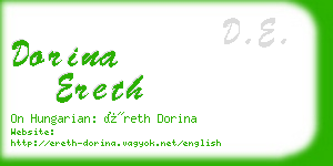 dorina ereth business card